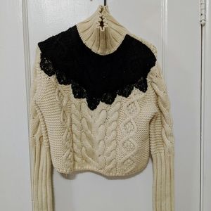 Zara cropped sweater